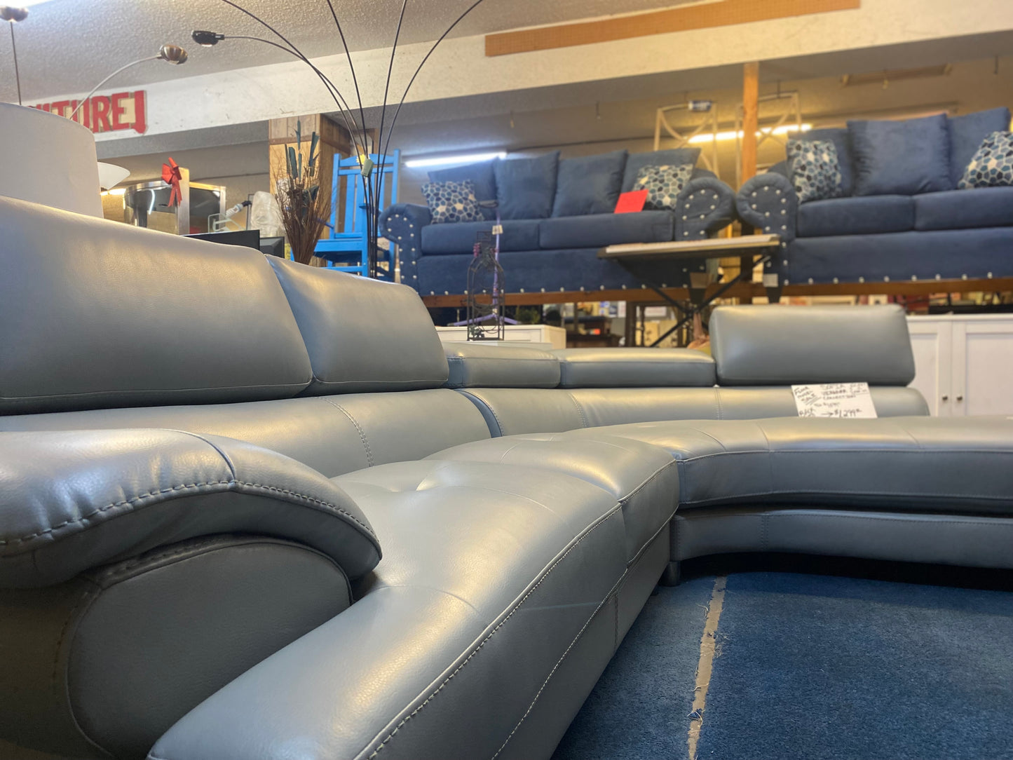 Faux Leather Sectional