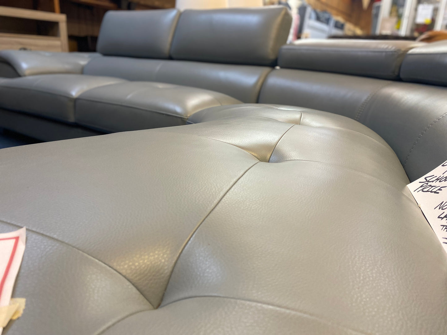 Faux Leather Sectional