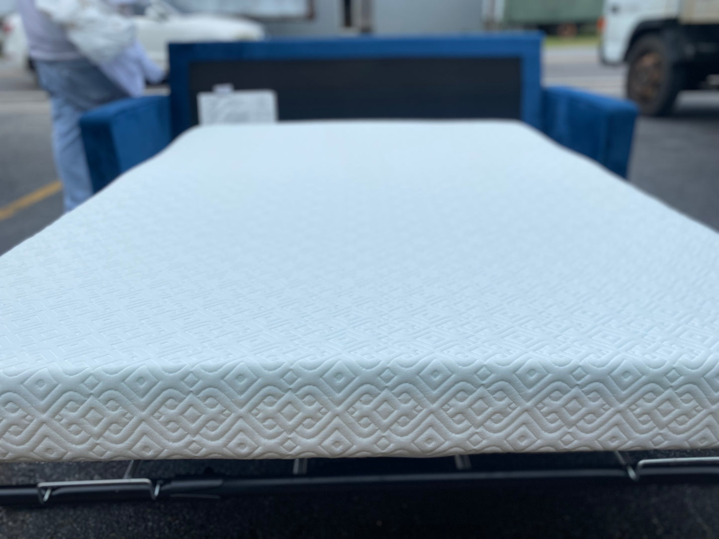 Blue Sleeper Sofa