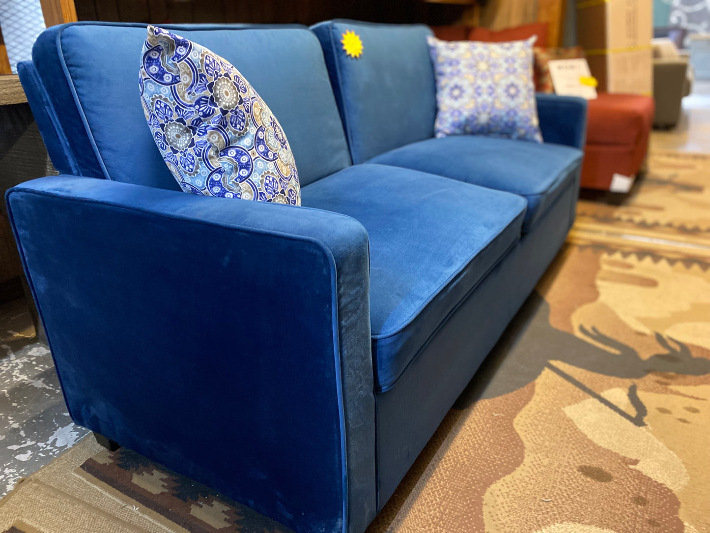 Blue Sleeper Sofa