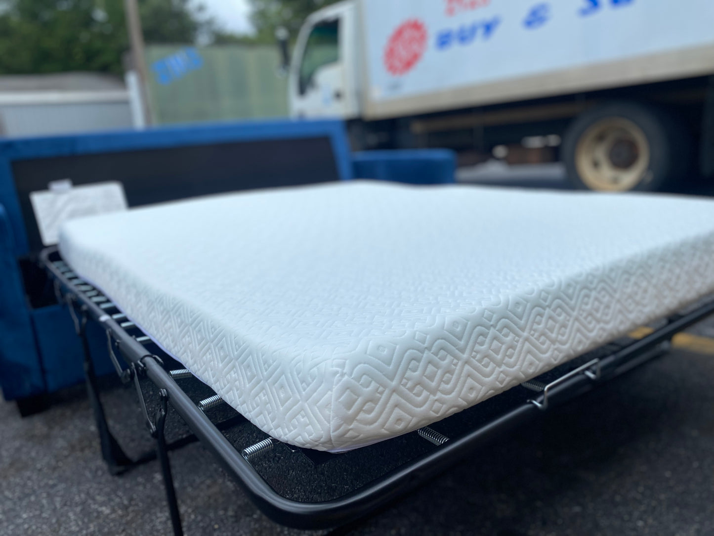 Blue Sleeper Sofa