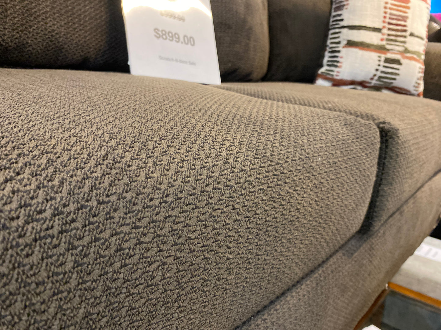 Brown, Buttoned Living Room Suite (A)