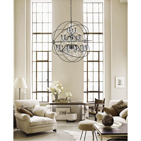 Cordelia 24 Light 59 inch black Pendant Ceiling Light