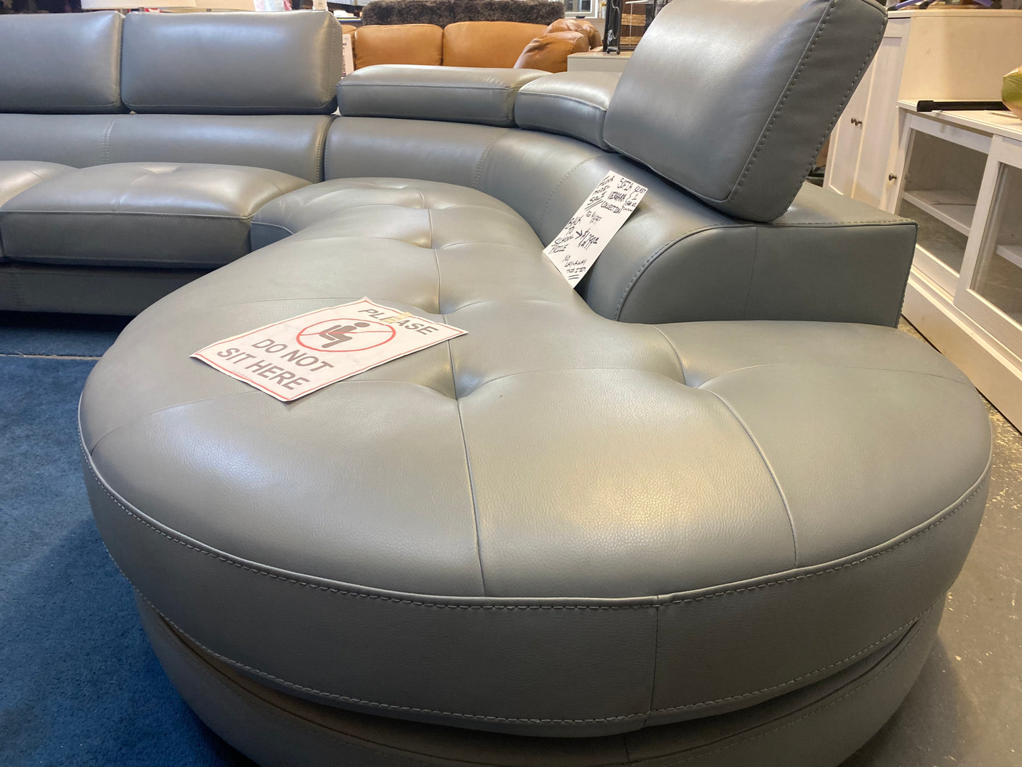Faux Leather Sectional