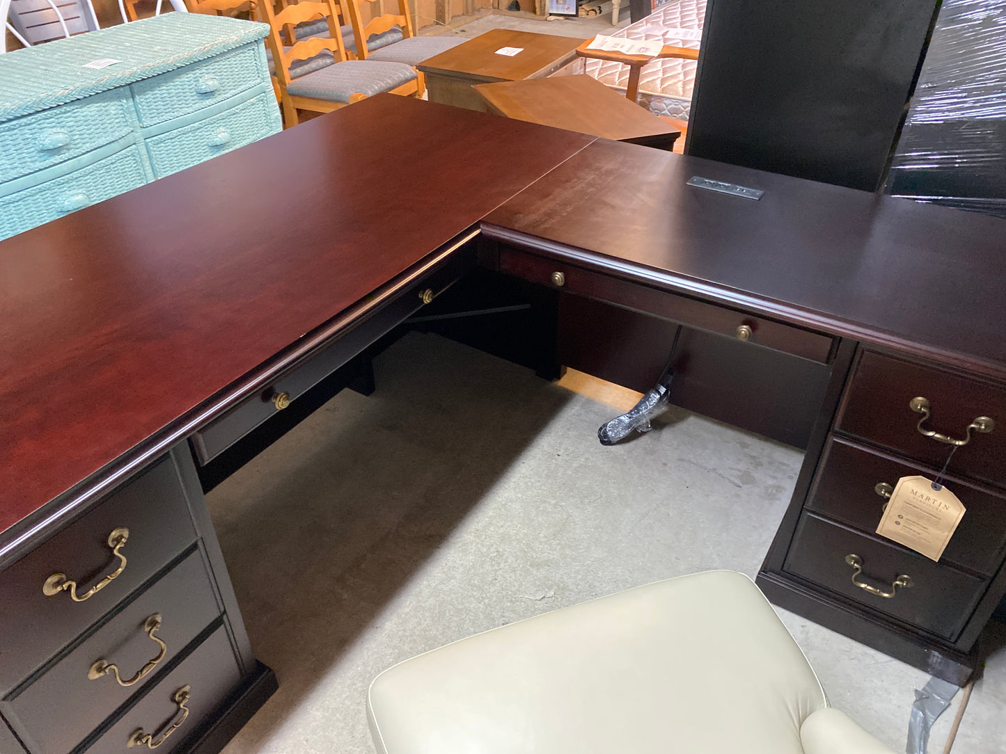 Executive L-Shaped Desk by Martin Furniture – Cumberland Collection
