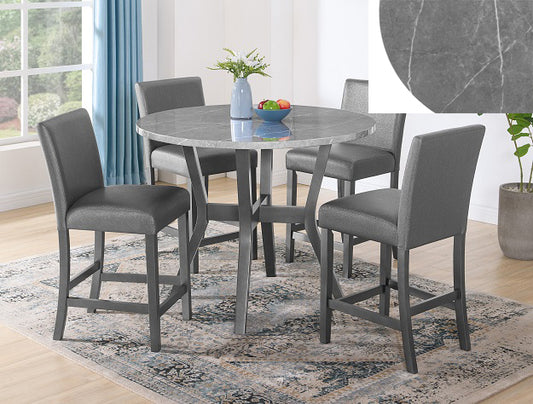 Judson Glitter Gray Dinning Room Suite