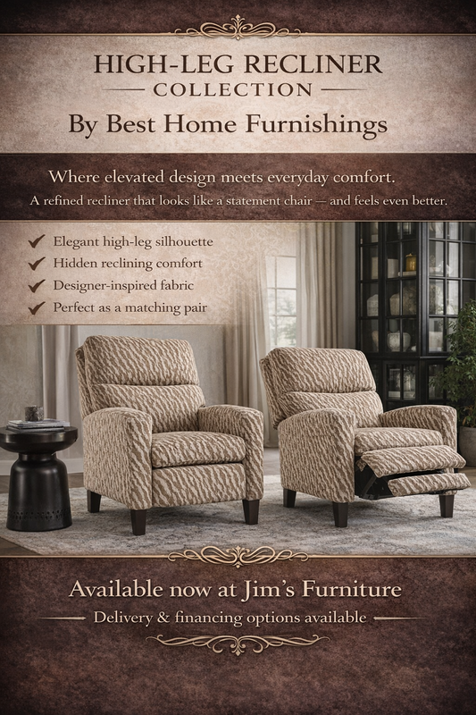 Best Home Furnishings High-Leg Recliner Chair