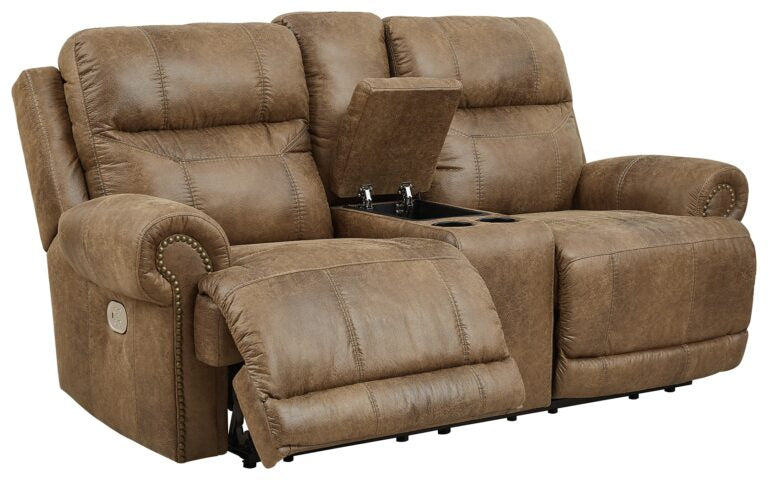 Ashley Power Reclining Loveseat with Console