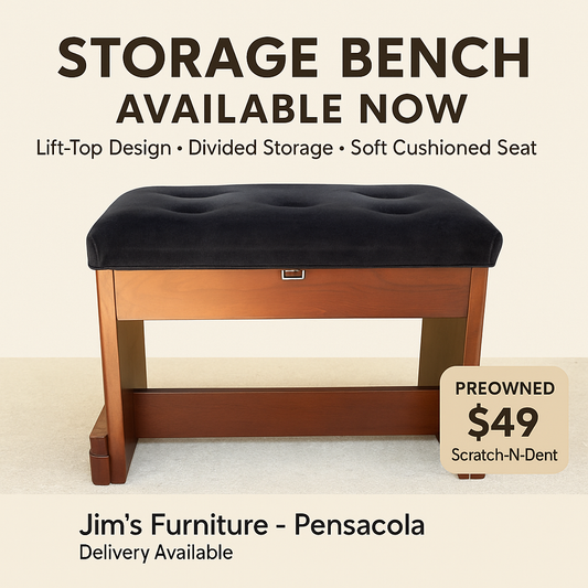 Wood Storage Bench with Lift-Top Seat – Scratch-N-Dent