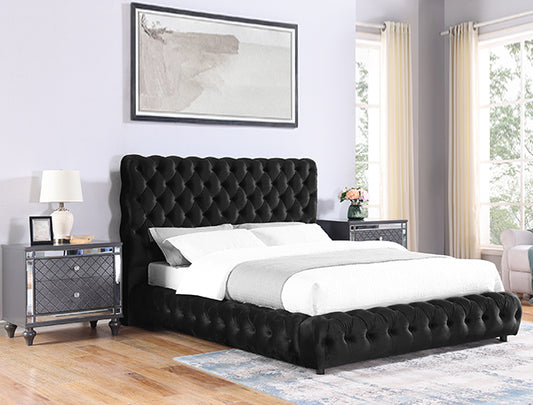 Flory Black Bed King Size