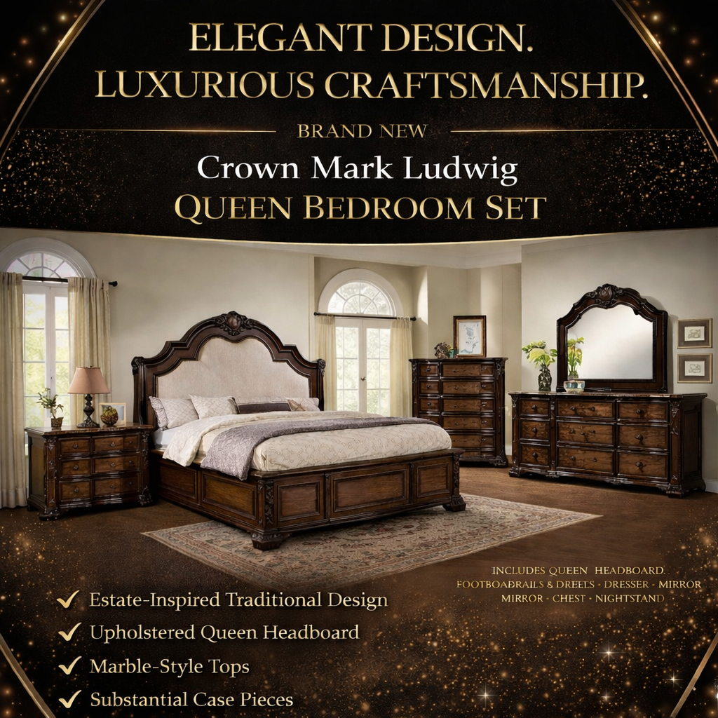 Crown Mark Ludwig Queen Bedroom Set