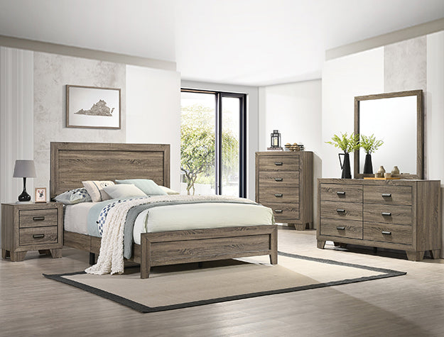 Full Size Millie Bedroom Suite (Gray)