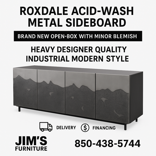 Roxdale Acid-Wash Metal Sideboard
