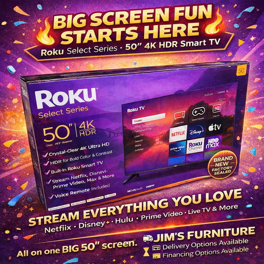 Roku Select Series 50” 4K HDR Smart TV – Brand New