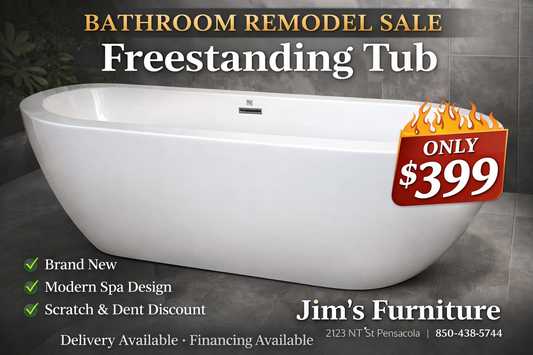 Freestanding Soaking Tub – Scratch & Dent Sale – $399