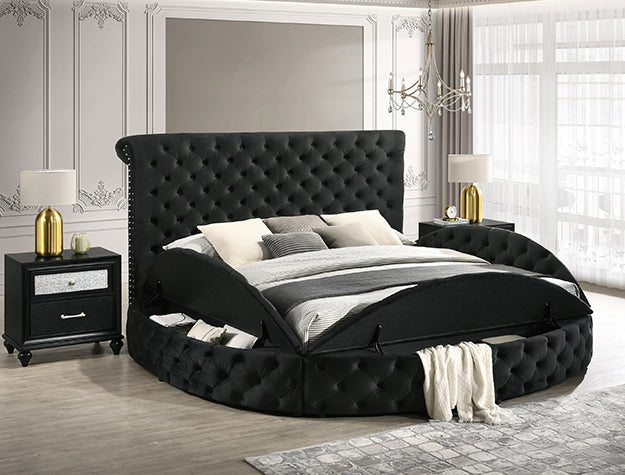 King Size Black Circle-Bed