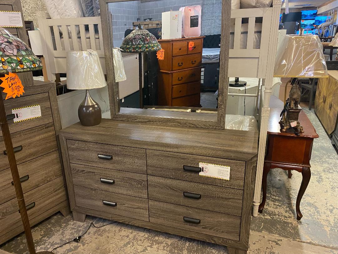 Millie Gray Dresser with Mirror