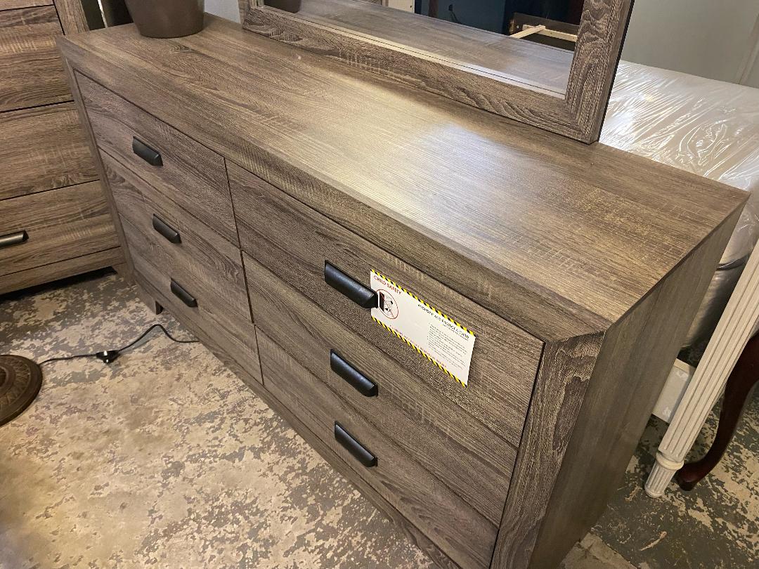 Millie Gray Dresser with Mirror